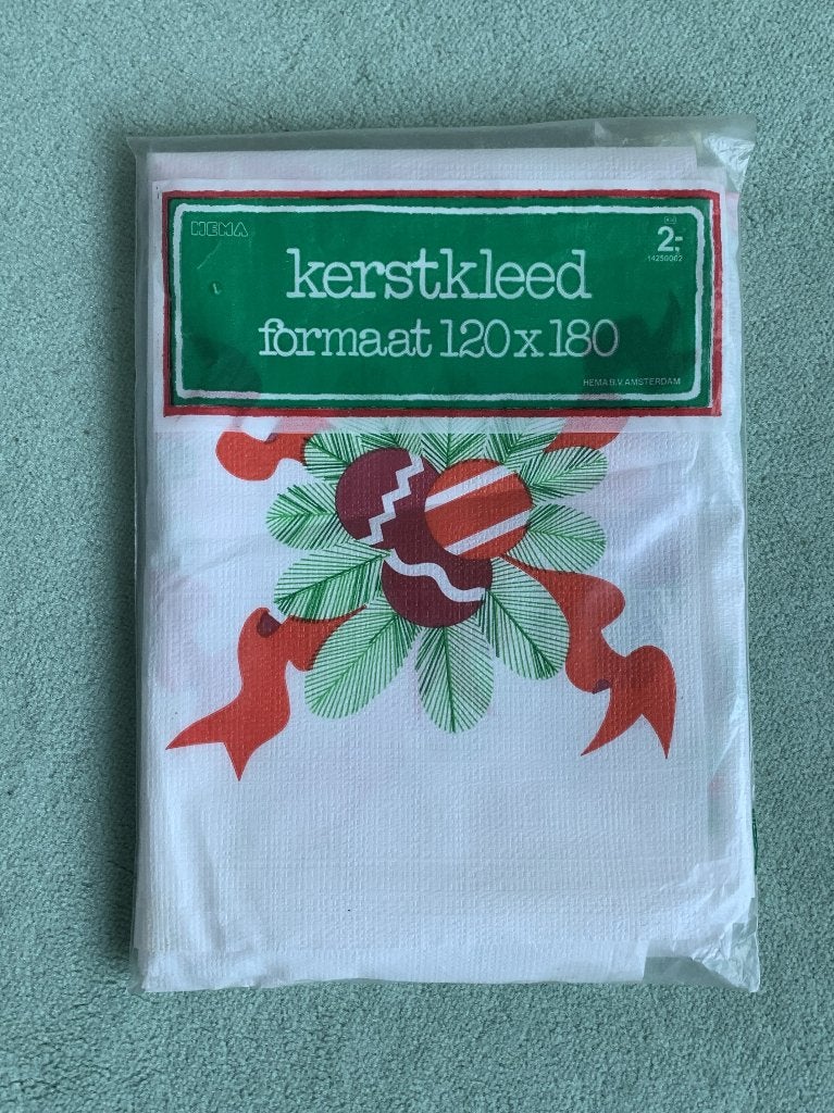 Kerstkleed 120 x 180 cm NIEUW Vintage Tafelkleed Kerst, Ophalen of Verzenden, Nieuw