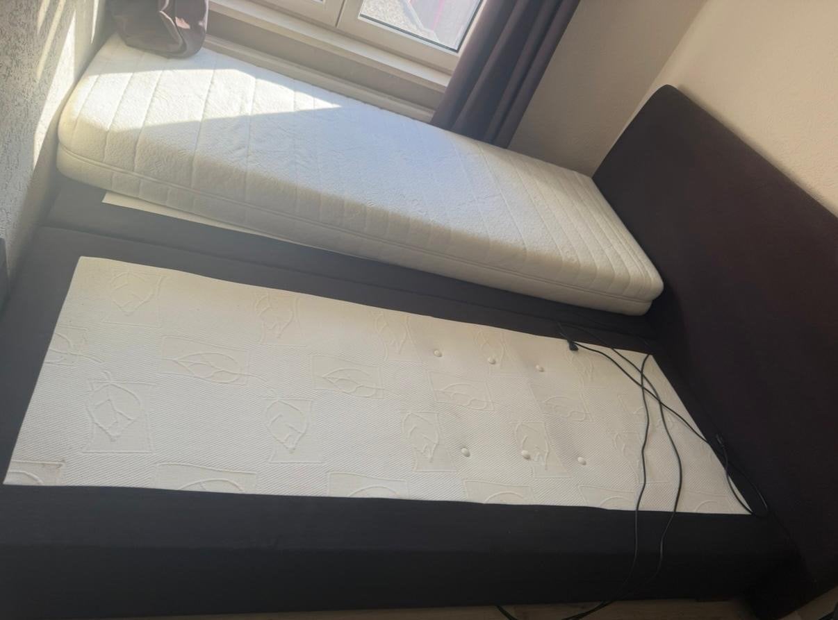 Elektrische Boxspring 180x200 Swiss Sense Aubergine, Paars, Tweepersoons, Ophalen of Verzenden, Zo goed als nieuw