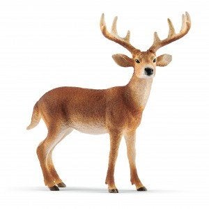 Schleich 14818 witstaart hert, dierfiguur, Verzenden, Zo goed als nieuw, Hert, Beeldje of Figuurtje
