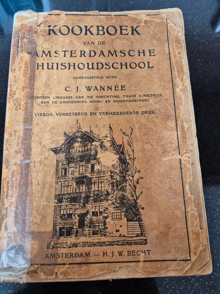 Kookboek Amsterdamsche huishoudschool, Ophalen of Verzenden