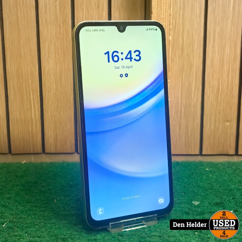 Samsung Galaxy A15 128GB Android 14 - In Nette Staat, Samsung, Gebruikt, Support@Samsung.com, 129, Samsung-ro, Yeongtong-gu
Suwon-si, Gyeonggi-do 16677
South Korea