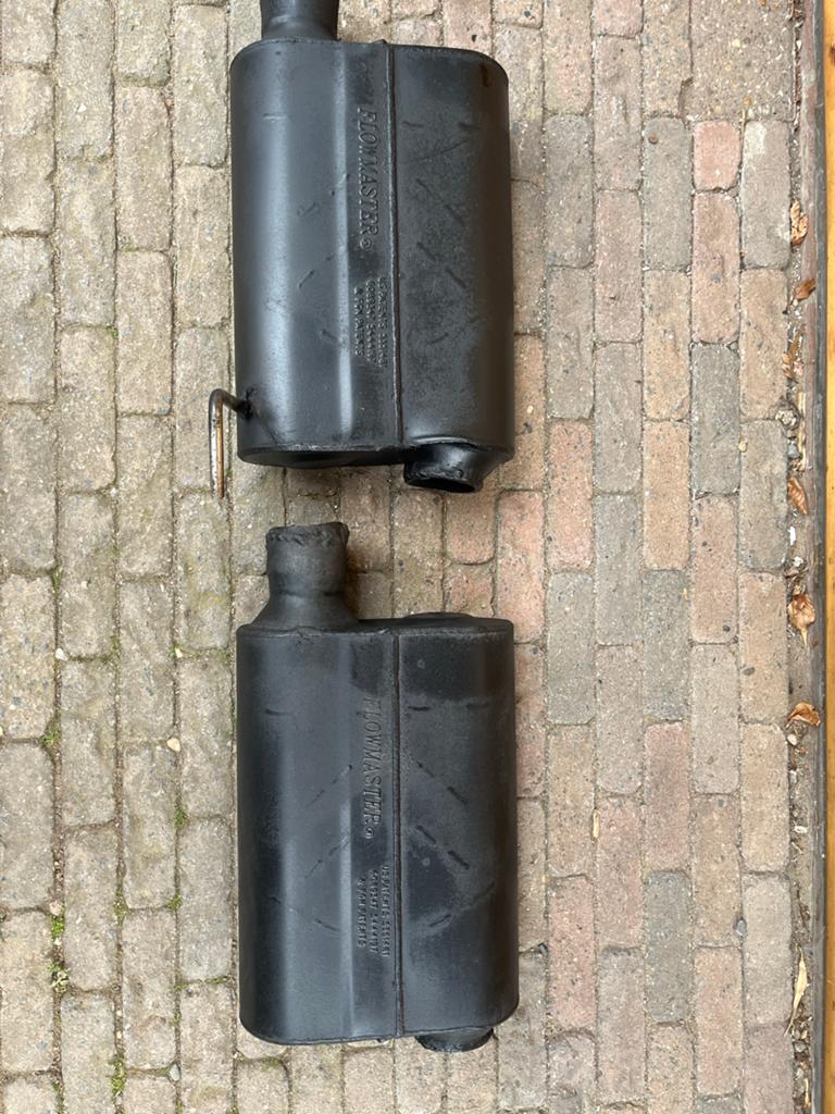 Flowmaster einddempers voor Ford Mustang (2005-2009), Auto-onderdelen, Uitlaatsystemen, Ford, Gebruikt, Ophalen of Verzenden