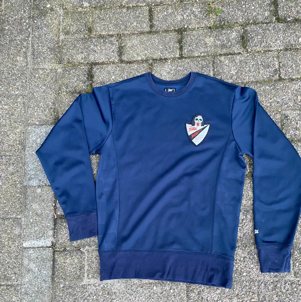 Patta positive longsleeve maat S izgst, Blauw, Ophalen of Verzenden, Zo goed als nieuw, Patta