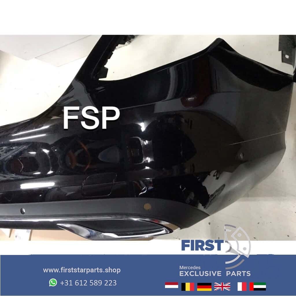 W205 Achterbumper compleet zwart Mercedes C Klasse 2014-2020, Gebruikt, -, Ophalen of Verzenden, Achter