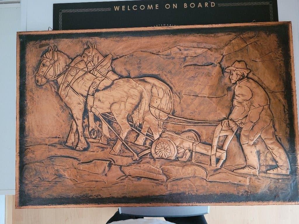 Wanddecoratie, Huis en Inrichting, Metaal, Meerkleurig, Ophalen of Verzenden, Zo goed als nieuw