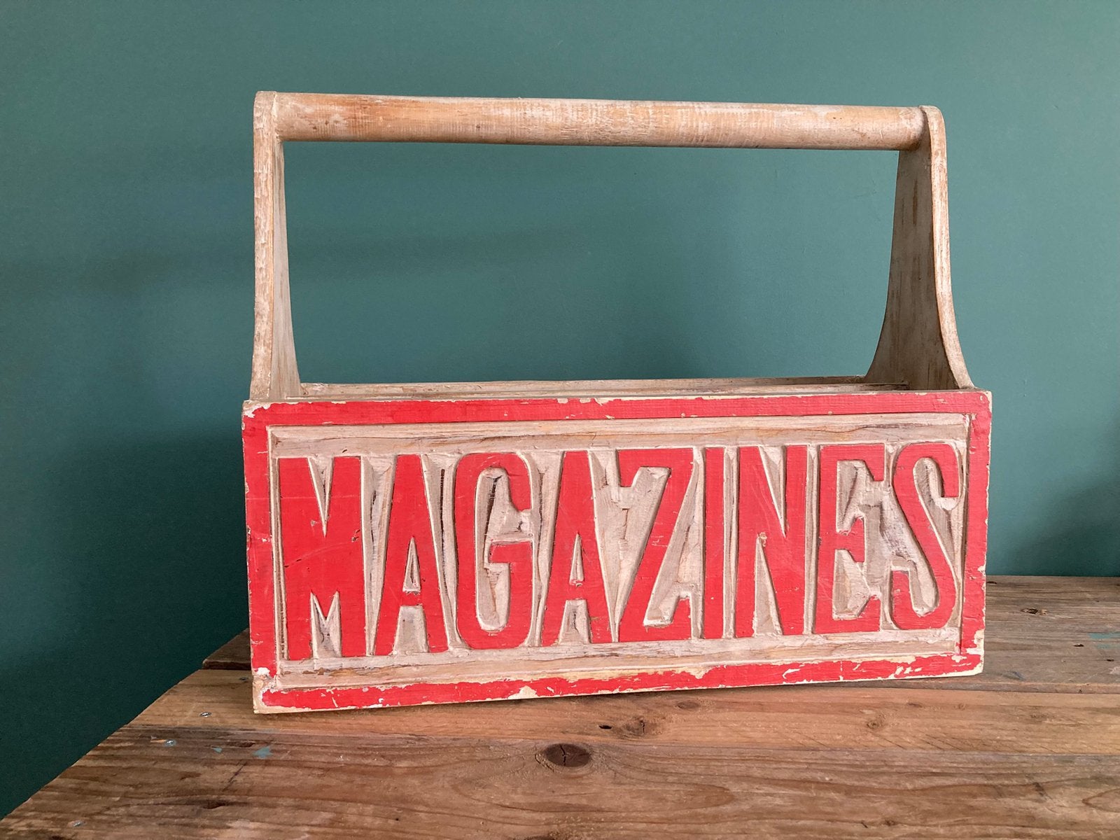 Magazine opbergbak, Ophalen, Gebruikt