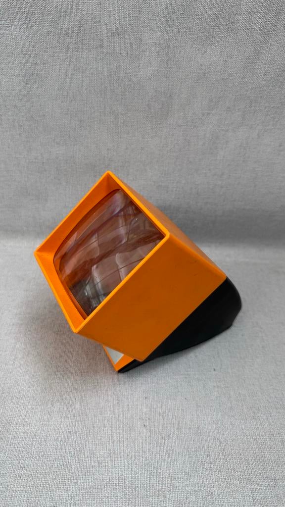 Vintage Pallas Vergrootglas - Oranje/Zwart, Ophalen of Verzenden, Gebruikt, Vergrootglas of Loep