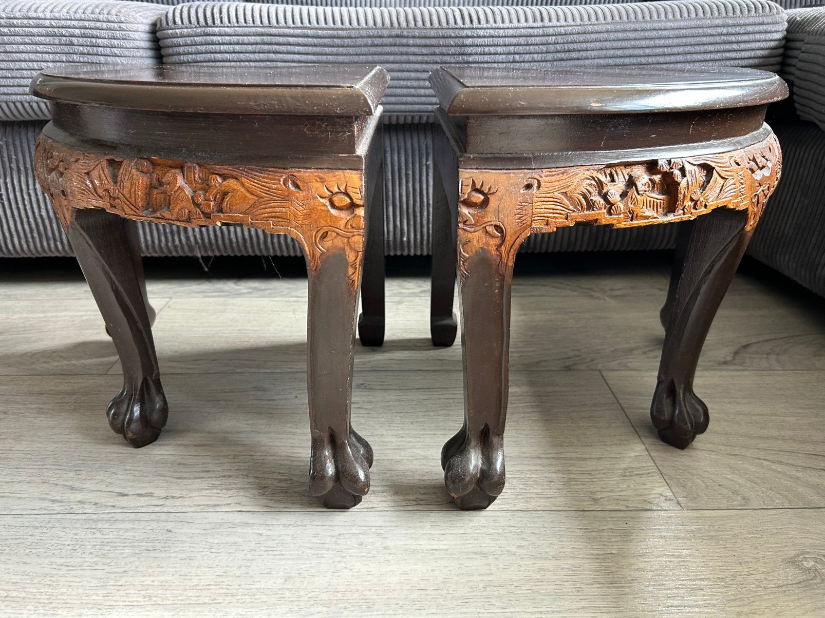 Mooie houten tafels, Ophalen