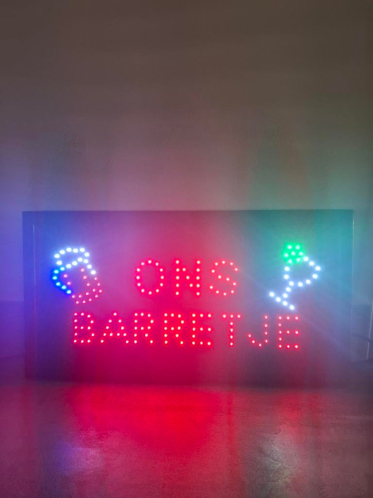 LED Bord 'Ons Barretje' - Sfeervolle Verlichting, Ophalen of Verzenden