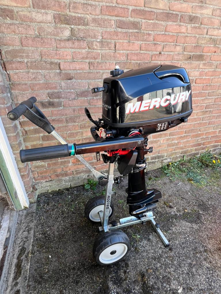 Mercury 5pk Kortstaart 2012, goed onderhouden, weinig uren, Ophalen, 5 tot 10 pk, Viertaktmotor, Zo goed als nieuw