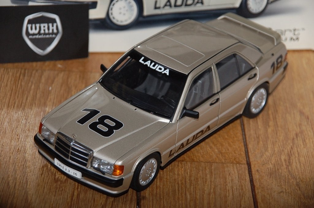 1:18 MERCEDES 190 LAUDA #18 Autoart 88431 WRH, Hobby en Vrije tijd, Verzenden, Zo goed als nieuw, Auto, Autoart
