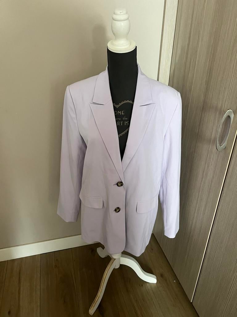 Stijlvolle ICHI blazer in lila - Maat 40 (M), Kleding | Dames, Jasjes, Kostuums en Pakken, Maat 38/40 (M), Paars, Nieuw, Ophalen of Verzenden