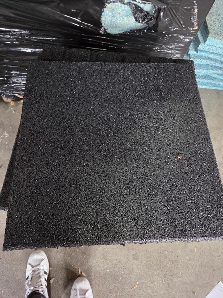Granuflex tegels zwart 50x50x2.5 cm (40 stuks / 7,5 m2), 60 cm of meer, Keramiek, Nieuw, Minder dan 5 m²
