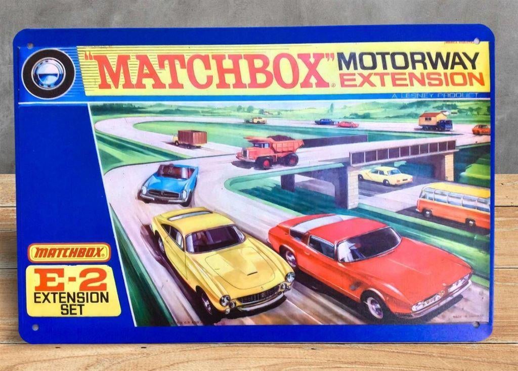 MATCHBOX Retro Metalen Wandbord Reclamebord, Verzenden, Nieuw