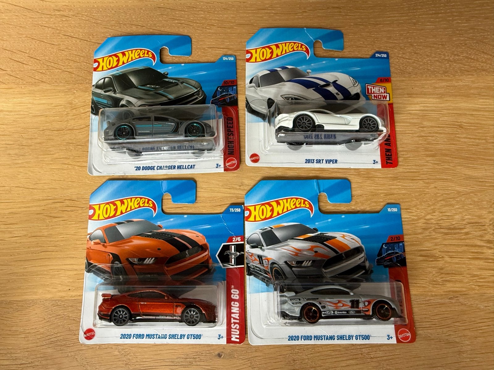 Hot Wheels USA Shelby GT500, Viper en Charger Hellcat nieuw, Ophalen of Verzenden, Nieuw, Auto