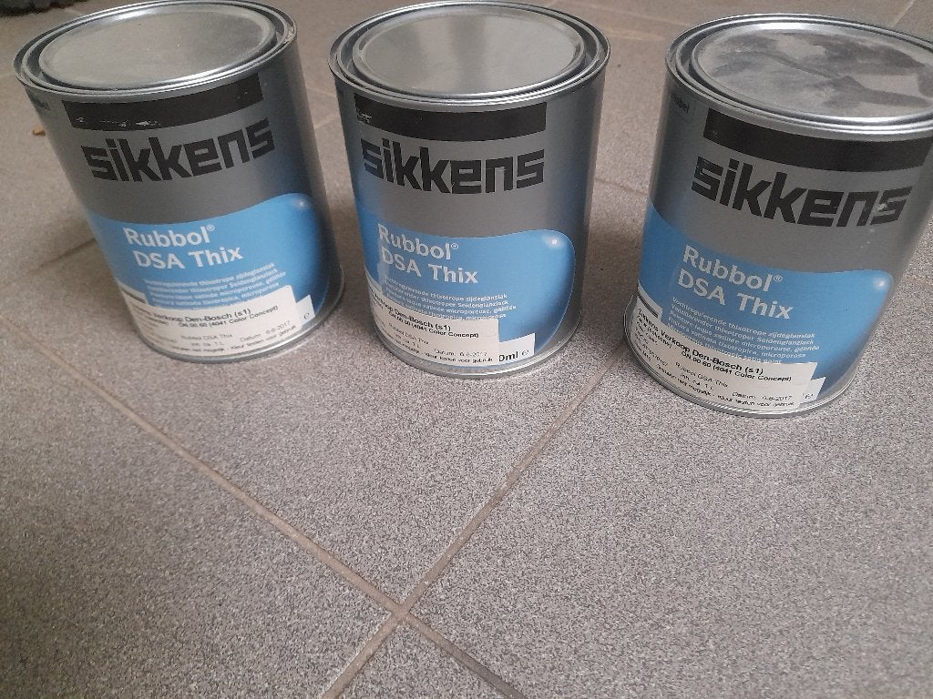 Sikkens Rubbol DSA Thix verf, kleur grijs, zijdeglans., Ophalen, Nieuw, Verf, Grijs