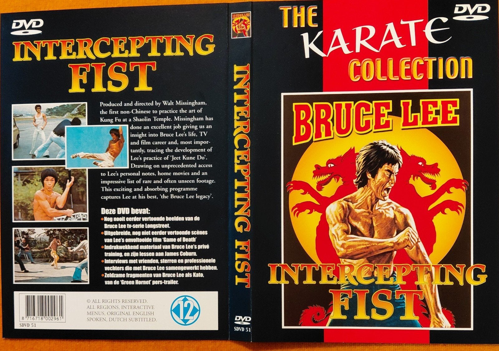 Bruce Lee: Intercepting Fist - The Karate Collection DVD, Vanaf 12 jaar, Ophalen of Verzenden, Gebruikt, Martial Arts