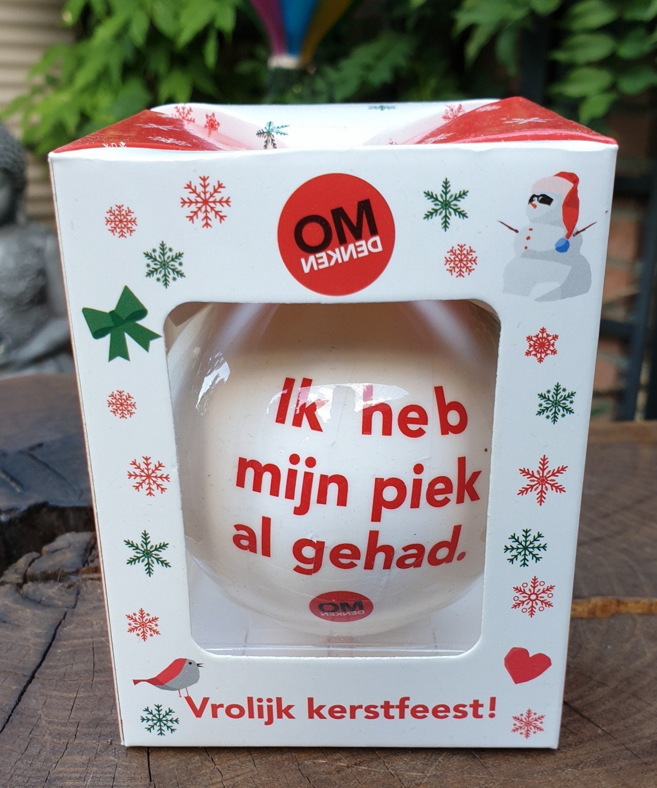 kerstbal met tekst/kerstbal/grappige tekst, Diversen, Verzenden, Nieuw