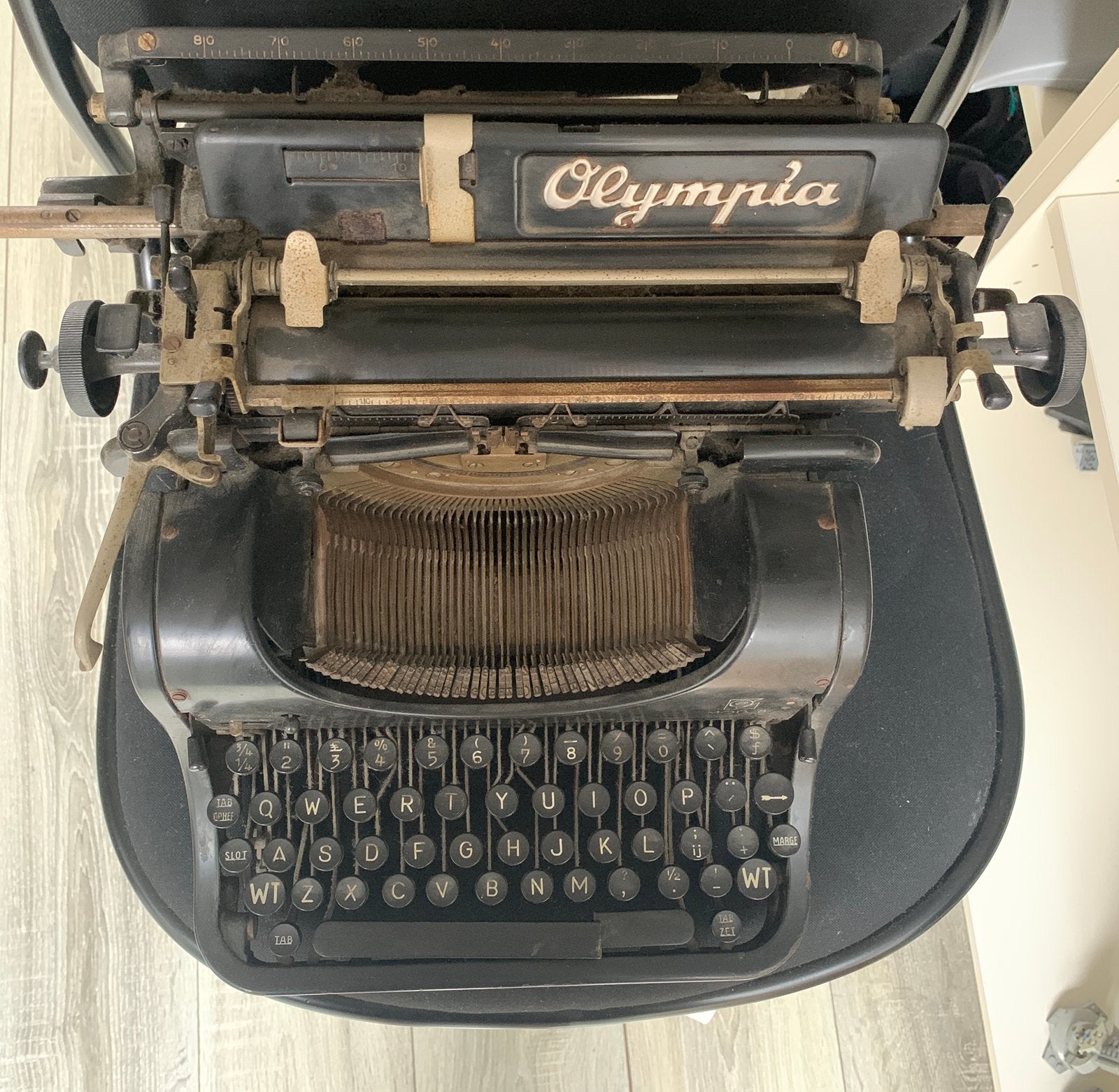 Oude Olympia Standard typemachine ca. 1930, Diversen, Typemachines, Ophalen, Gebruikt