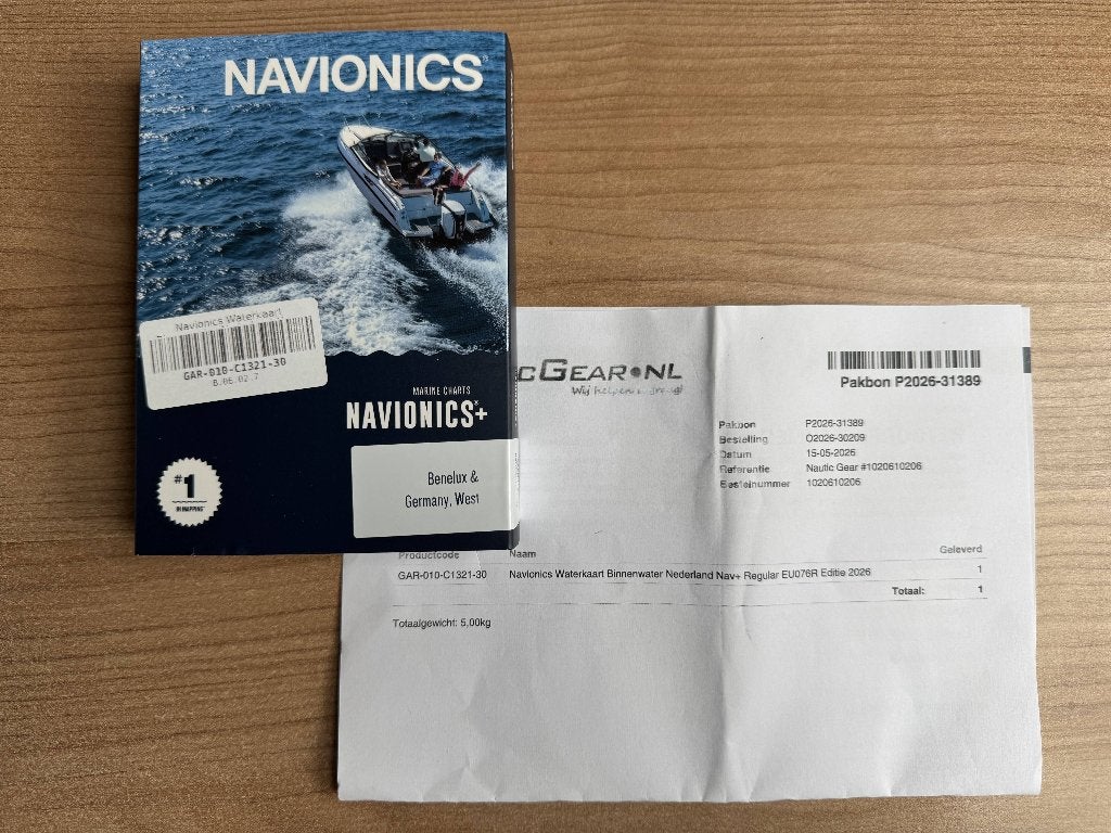 Navionics Waterkaart Binnenwater NL Nav+Reg EU076R 2026, Ophalen of Verzenden, Nieuw, Overige typen
