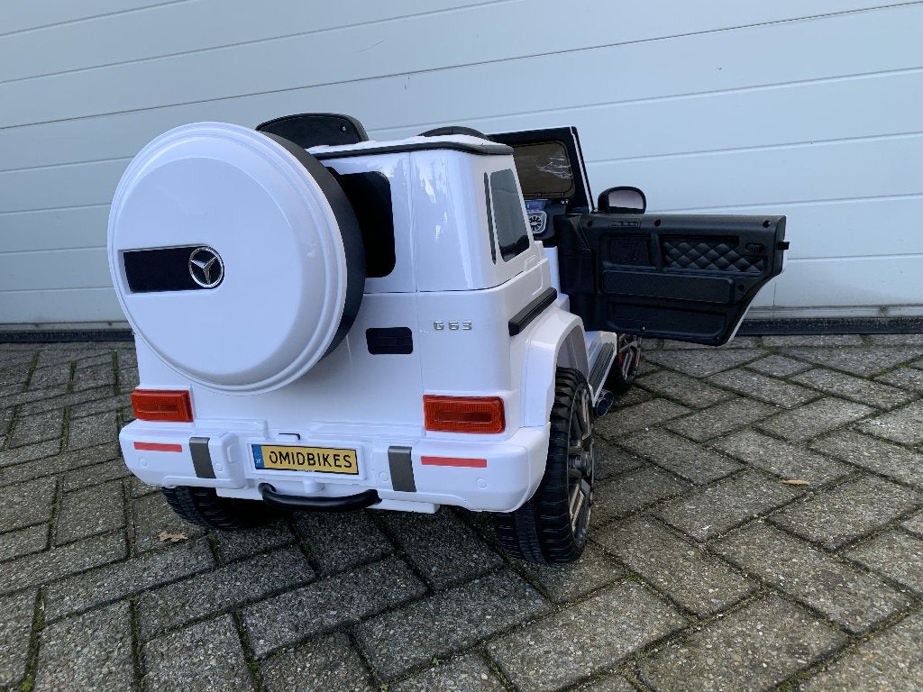 Mercedes G63 Edition wit 12v - Afstandsbediening - Leder zit, Nieuw