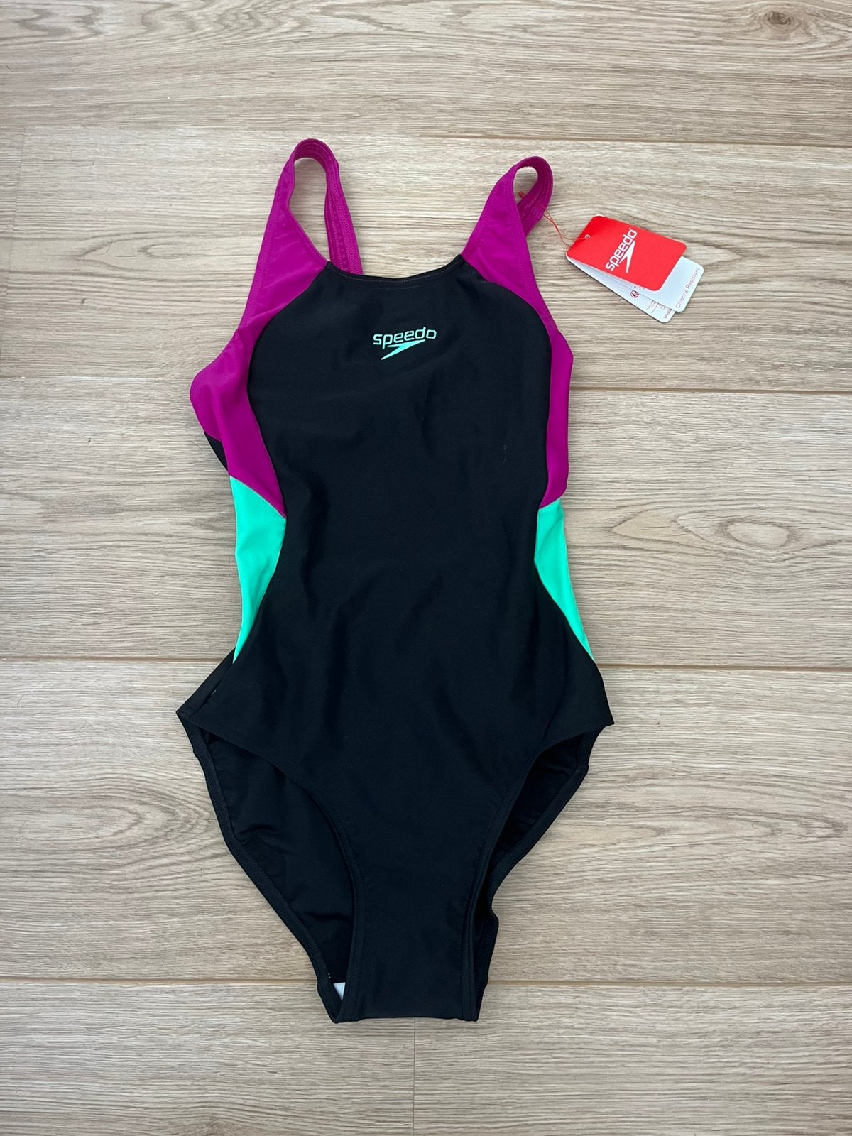 Nieuw Speedo Badpak Zwart/Roze/Groen - Maat 34, Ophalen of Verzenden, Nieuw, Zwart, Badpak