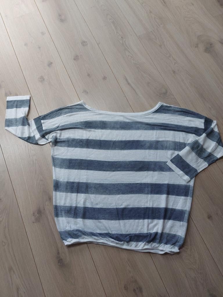 Blaumax linnen dames shirt, Kleding | Dames, Maat 38/40 (M), Blauw, Ophalen of Verzenden, Zo goed als nieuw