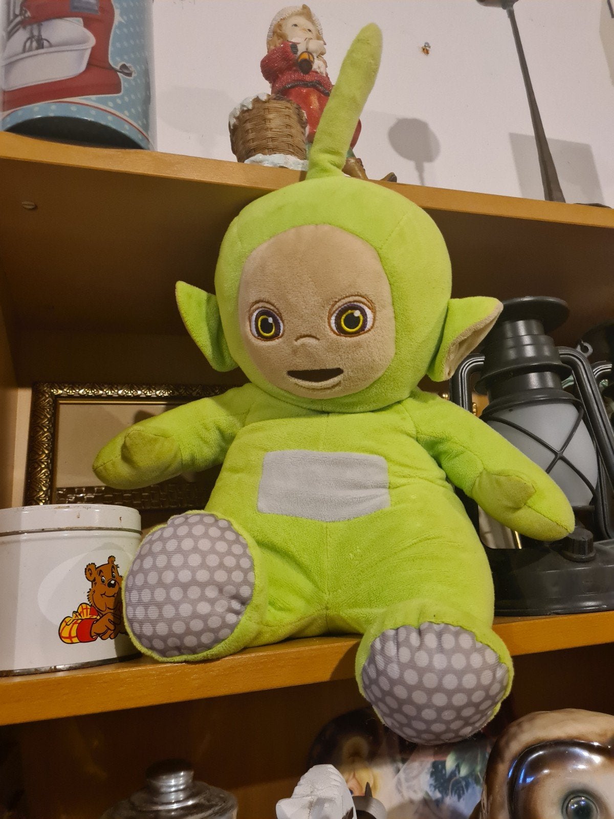 Teletubbie Dipsy Knuffel 45cm - Zo goed als nieuw, Groen, Overige karakters, Overige typen, Ophalen of Verzenden