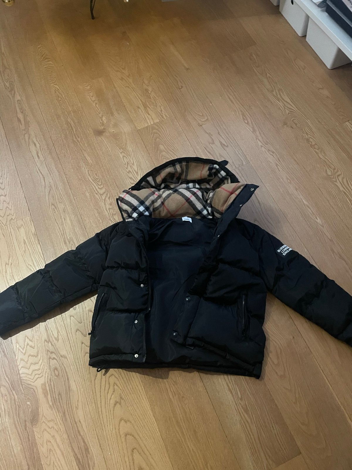 Burberry jas maat S, zo goed als nieuw, Kleding | Heren, Verzenden, Zo goed als nieuw, Zwart