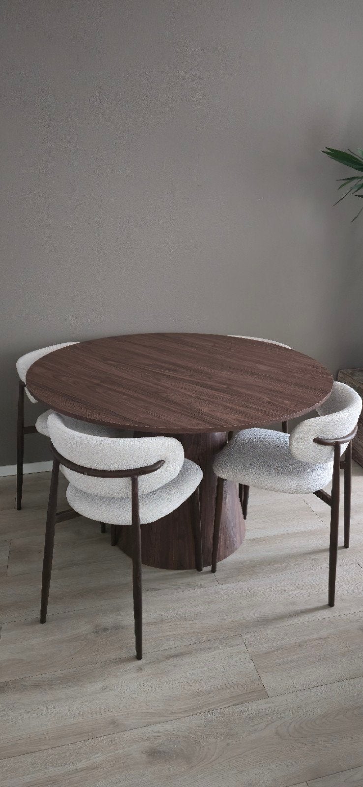 Louis tafel Leenbakker - lichte schade 120cm, Ophalen, Rond, Zo goed als nieuw, Vier personen