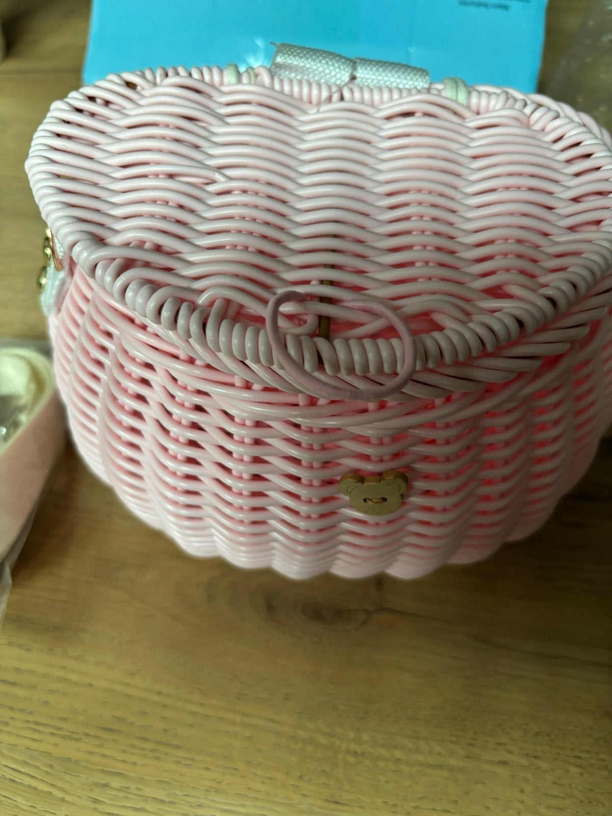 Roze rieten mandje/tasje voor kinderen, Sieraden, Tassen en Uiterlijk, Ophalen of Verzenden, Nieuw, Roze, Overige typen