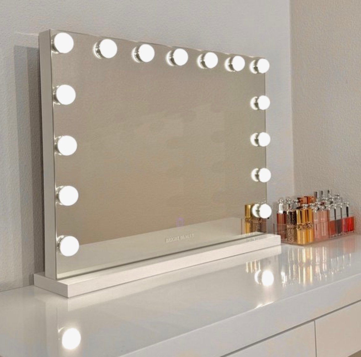 Hollywood make-up spiegel met lampen, Ophalen, Minder dan 50 cm, Zo goed als nieuw, Minder dan 100 cm