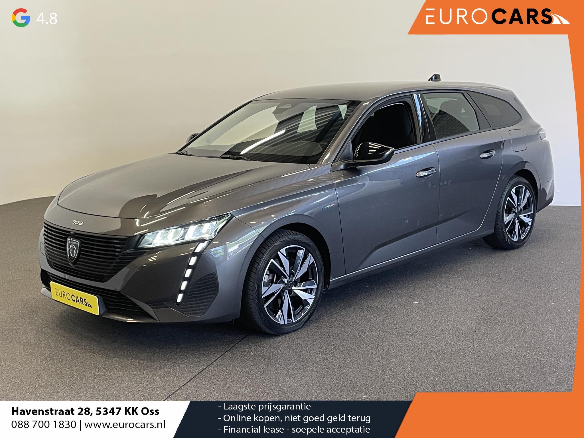 Peugeot 308 SW 1.6 PHEV 180pk Automaat Active Pack Business, Auto's, Stof, Gebruikt, Plug-in hybride, Hybride Elektrisch/Benzine