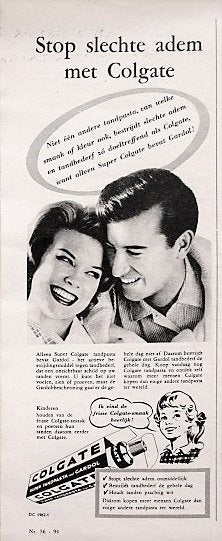 17 vintage reclames mondverzorging producten 62-81 tanden, Ophalen of Verzenden, Gebruikt, Overige typen