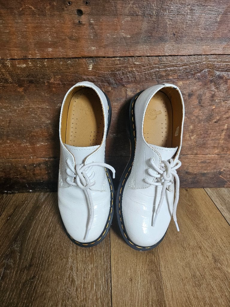 Witte Dr Martens zgan, Wit, Overige typen, Ophalen of Verzenden, Dr. Martens