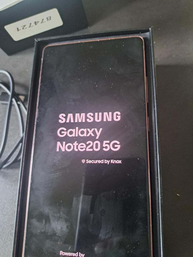 Samsung Galaxy Note20 5G, Telecommunicatie, Mobiele telefoons | Samsung, Overige modellen, Overige kleuren, Touchscreen, Ophalen of Verzenden