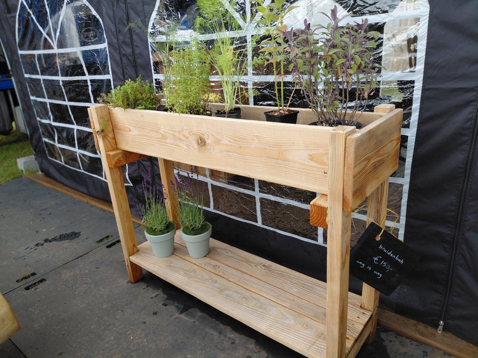 Houten kruidenbak / plantenbak - Zagerij Houtbouw Popken, Tuin en Terras, Bloembakken en Plantenbakken, Ophalen
