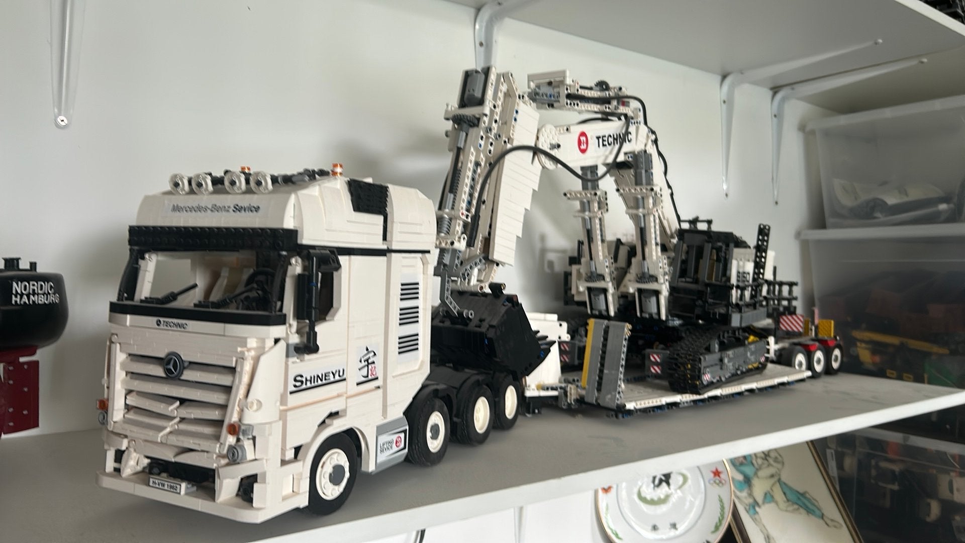 Lego truck met oplegger, Ophalen, Zo goed als nieuw