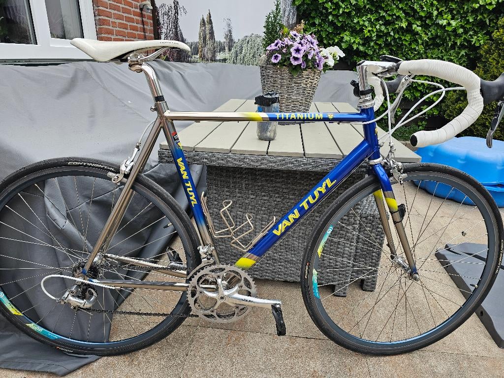 van Tuyl titanium, Fietsen en Brommers, 28 inch, Gebruikt, Velgrem, Ophalen of Verzenden