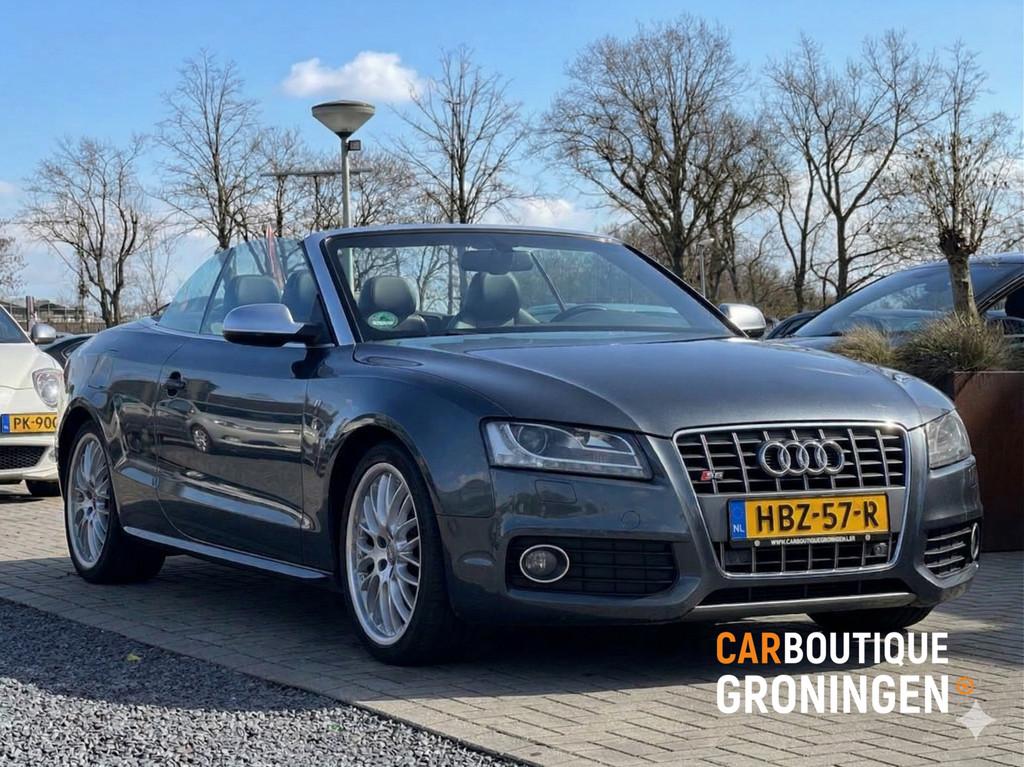 Audi S5 3.0 TFSI quattro cabrio | LEDER | B&O | STOELVERWARM, Auto's, Audi, Automaat, Euro 5, Gebruikt, Zwart