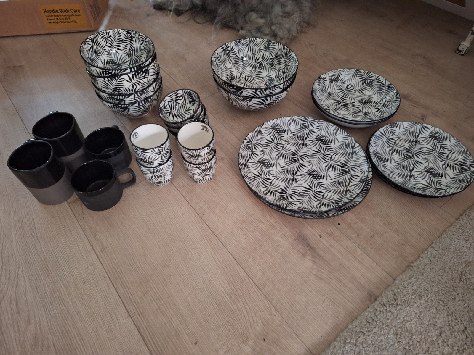 bladeren servies, Ophalen, Overige stijlen, Bord(en)