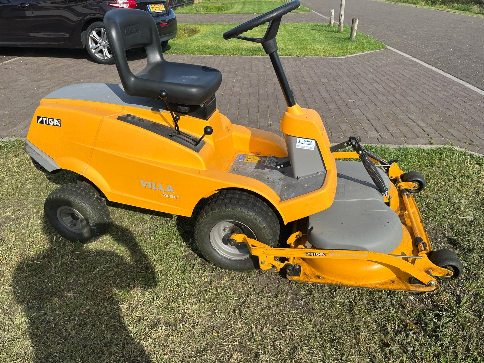Stiga Villa Master Zitmaaier - Goede staat, onderhouden, Tuin en Terras, Ophalen of Verzenden, Gebruikt, Elektrische starter, 90 tot 120 cm