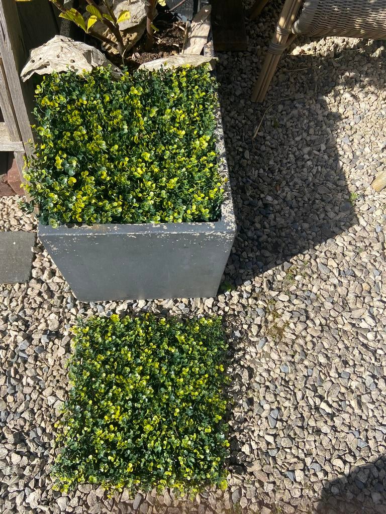 Kunsstof wand of vloer decoraties, Tuin en Terras, Bloembakken en Plantenbakken, Ophalen of Verzenden, Zo goed als nieuw, Rond