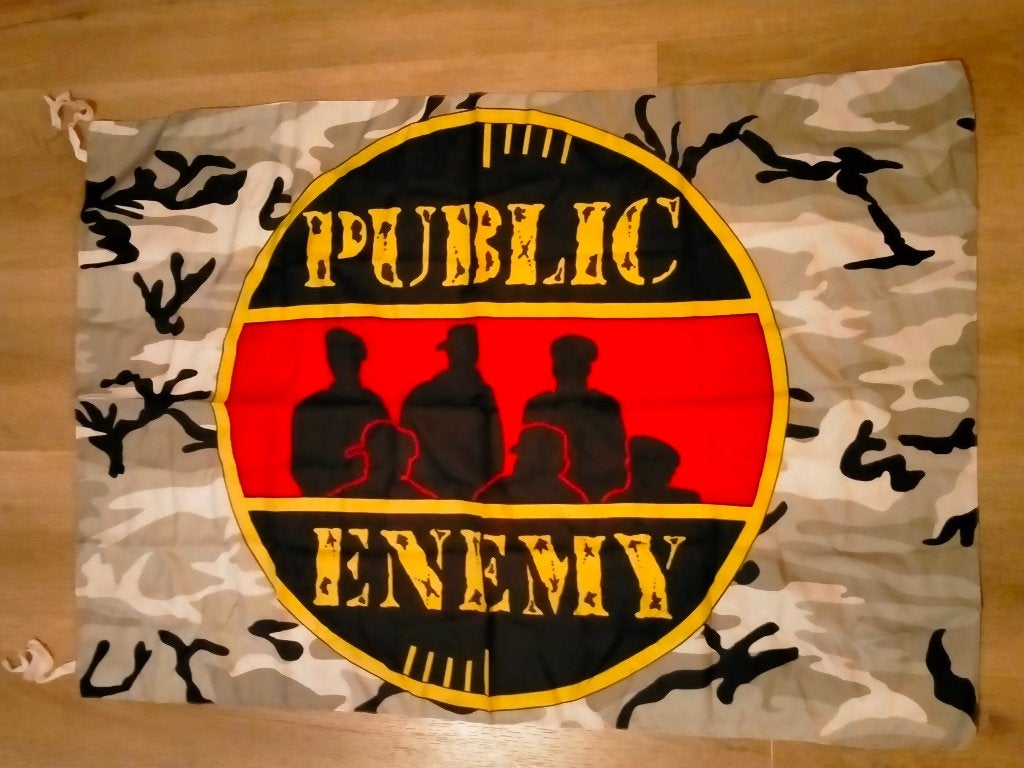 Public Enemy hiphop rap vintage logo muziek vlag, Verzamelen, Muziek, Artiesten en Beroemdheden, Ophalen of Verzenden, Zo goed als nieuw