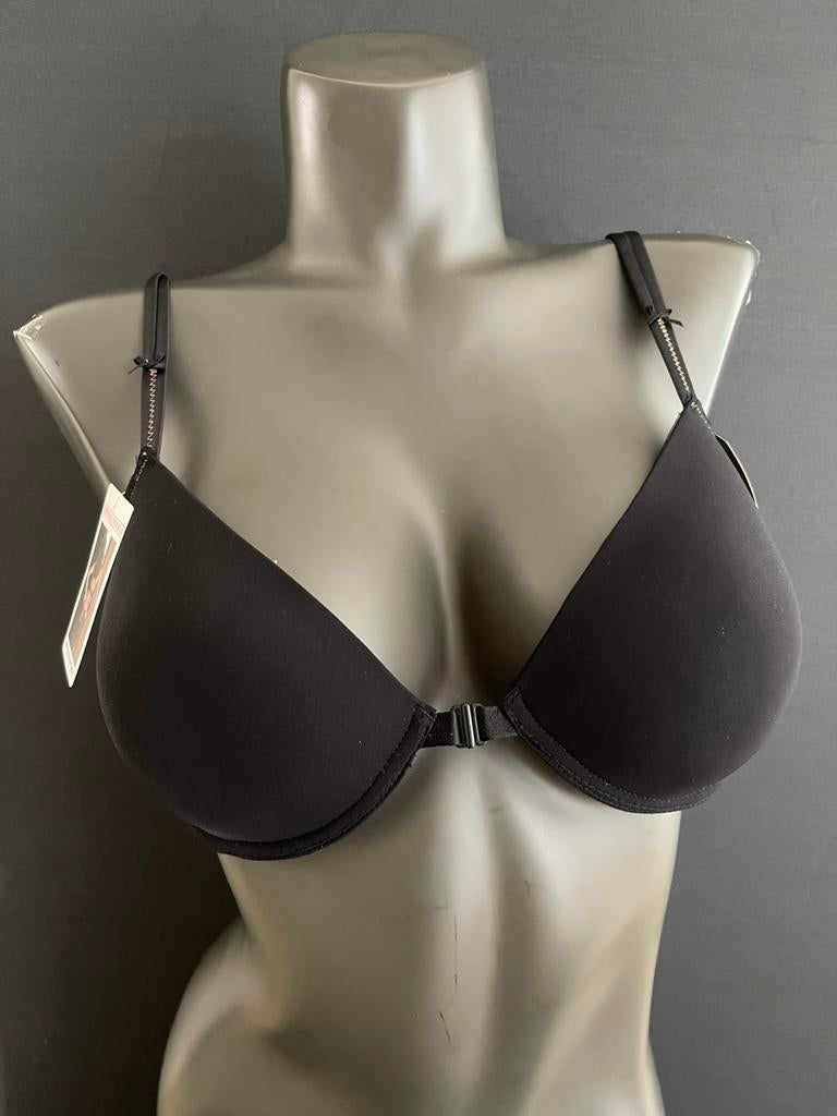 Simone perele t shirt bh 80c met voorsluiting, Ophalen of Verzenden, Zwart, BH