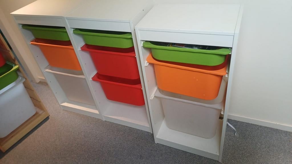 Ikea speelgoed opbergkasten 5x, Ophalen, Zo goed als nieuw, Overige typen
