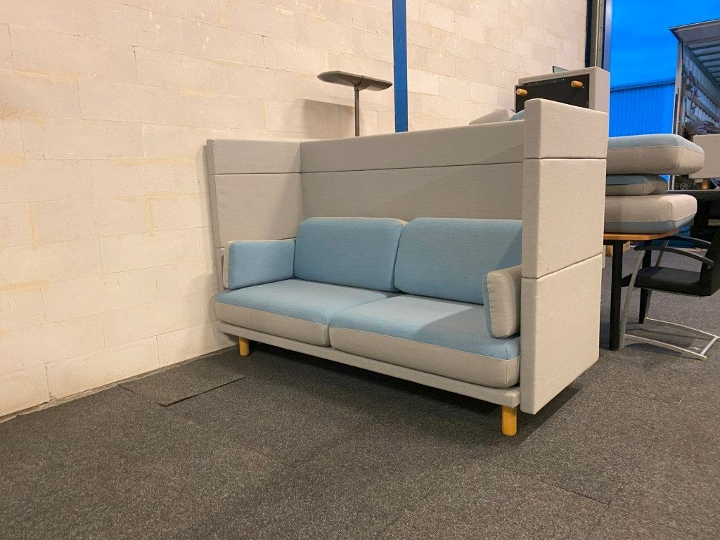 2 x Akoestische lounge bankstel De Vorm Arnhem, grijs/blauw