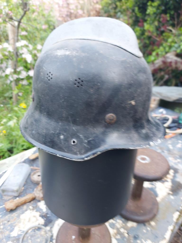 Oude brandweerhelm, Duits model., Ophalen of Verzenden, Landmacht, Duitsland, Helm of Baret