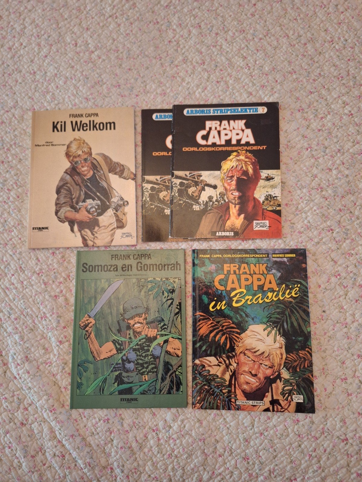 Frank Cappa 5 stripboeken (1 is dubbel nr 7), Boeken, Stripboeken, Meerdere stripboeken, Ophalen of Verzenden