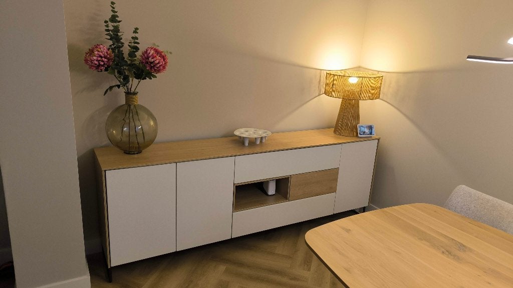 Foto 2 van XOOON Lindfield Dressoir 240 cm – Eiken/Wit (ZGAN!)